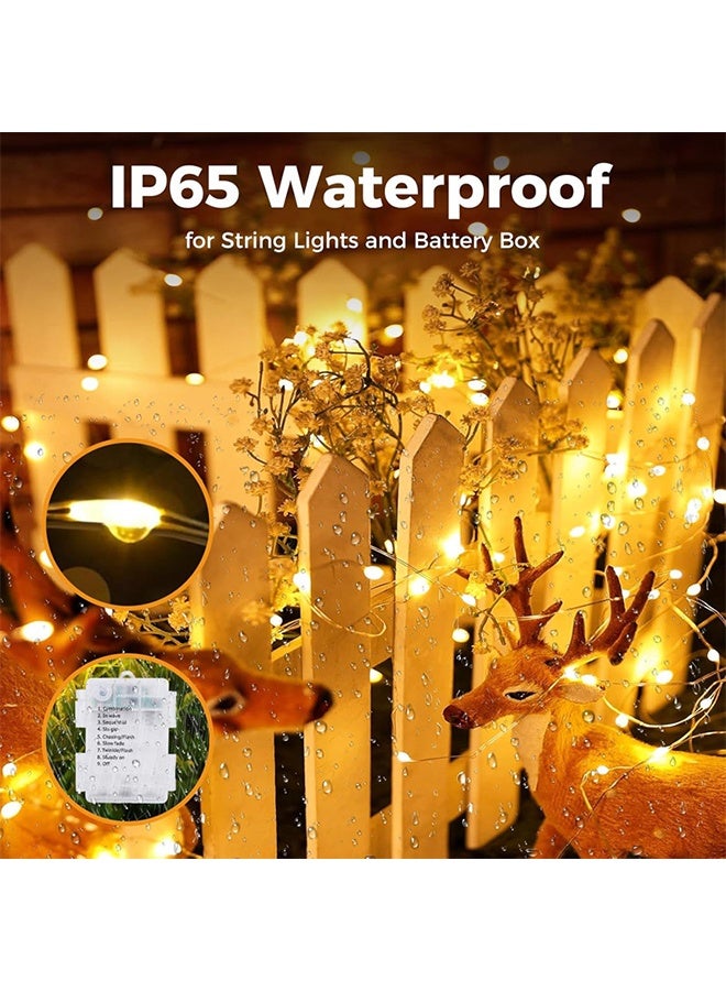 GIFT 2 Pack 50 LED Fairy String Lights with Remote Control,  Indoor Battery Operated LED String Lights for Garden Home Party Wedding Festival Decorations(Warm White) - Image 4