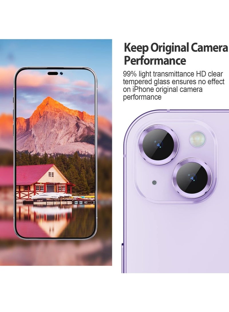 iphone 14/ 14 plus camera lens protector purple  - Image 3