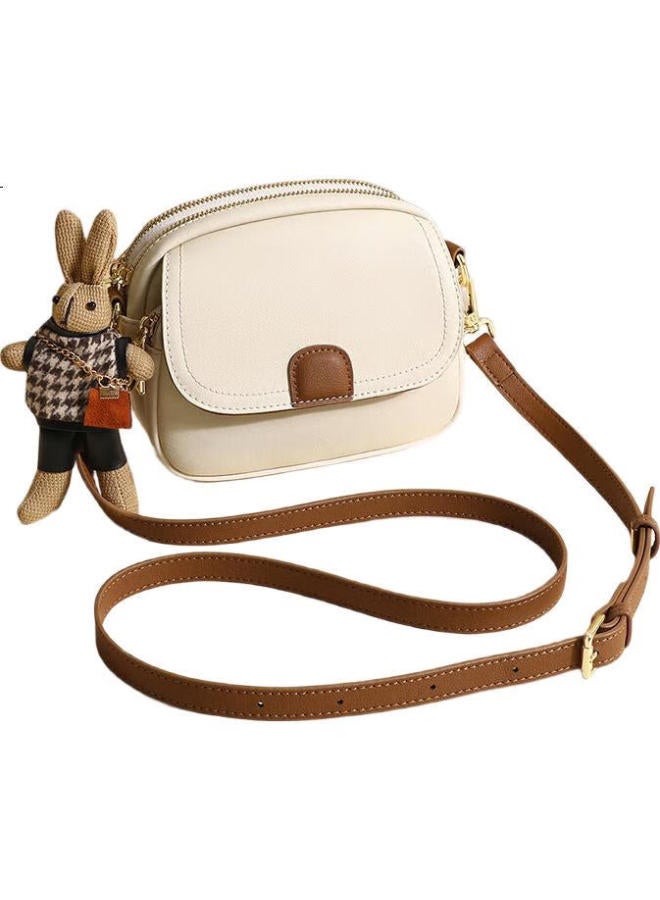 Viney Leather Handbag, Women'S Mini Round Bag, Stylish Shoulder Crossbody Bag, Birthday Gift For Girlfriend, Qixi Valentine'S Day Present - Image 1