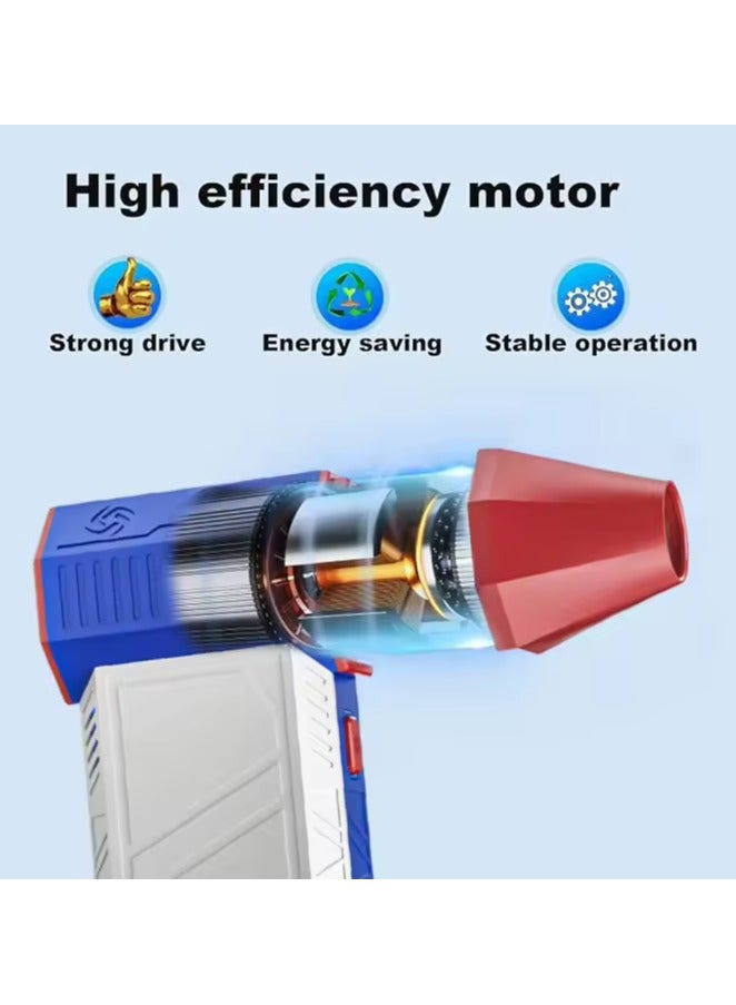 Generic Potable Rechargeable Electric Turbo Fan Blower Air Duster 130000rpm Hair Dryer Mini Jet Fan With High Efficiency And Three Gears Switch  - Image 3