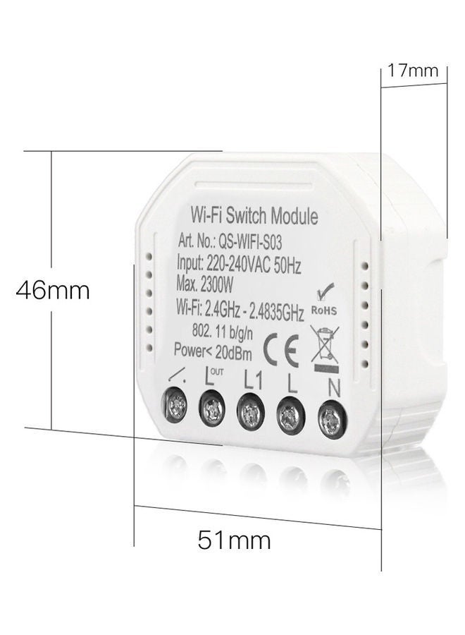 NIBEMINENT WiFi Intelligent Switch White 46x51x17cm - Image 4