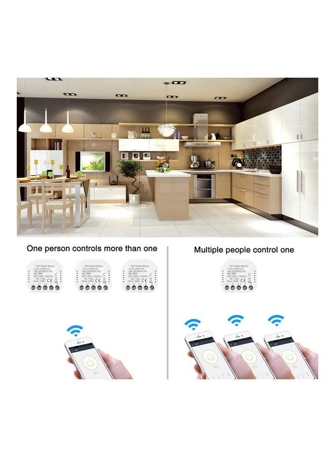 NIBEMINENT WiFi Intelligent Switch White 46x51x17cm - Image 2