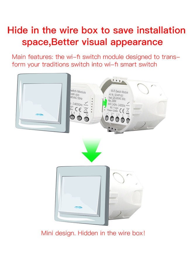 NIBEMINENT WiFi Intelligent Switch White 46x51x17cm - Image 5