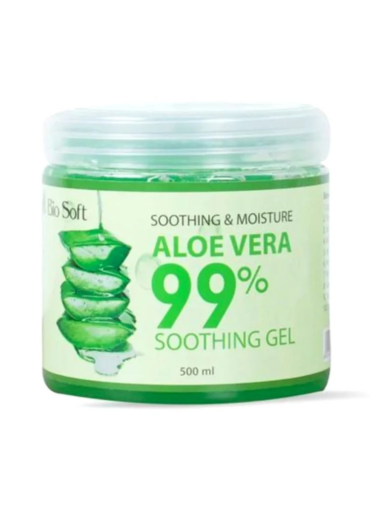 Bio Soft Aloe Vera Soothing Gel  500 Ml