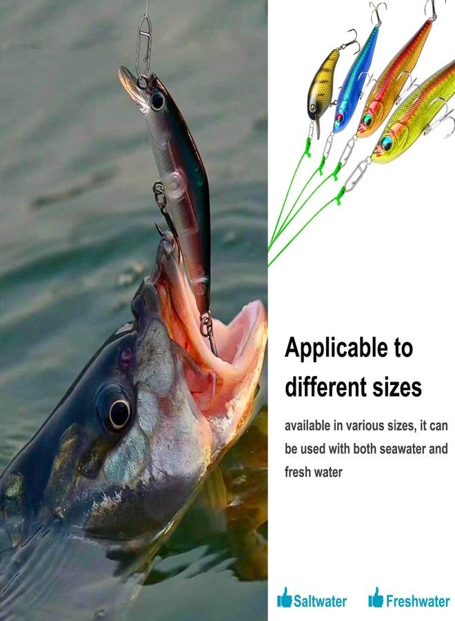 Kiqeres 125 Pcs Fishing Power Speed Clips (S:75, M:25, L:15, XL:10), High Strength Stainless Steel Speed Clip for Fishing Lure Quick Change, Freshwater Saltwater Lure Connector Tackle (Silver) - Image 5