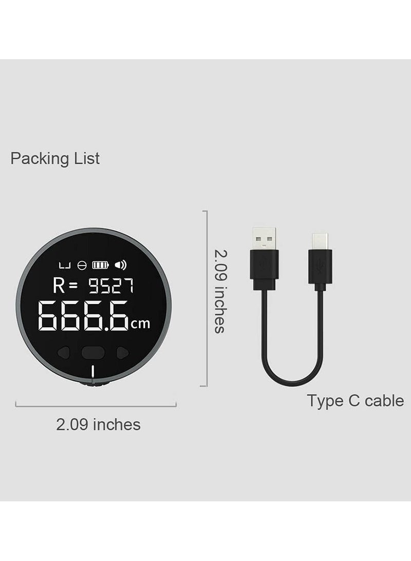 Generic Electronic Digital Tape Measure with LCD Display Digital Electronic Ruler 99m Max Range Rechargeable Small Smart Rolling Measuring Tool for Flat Curved Diameter Odd Shape Ideal Surprise for You  - Image 2
