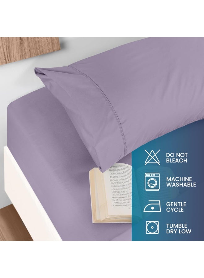 Utopia Bedding Queen Sheet Set - Brushed Microfiber - Soft Bed Sheets for Queen Size Bed Set - Includes 1 Fitted, 1 Flat, & 2 Pillow Cases - Deep Pocket (Lavender) - Image 4