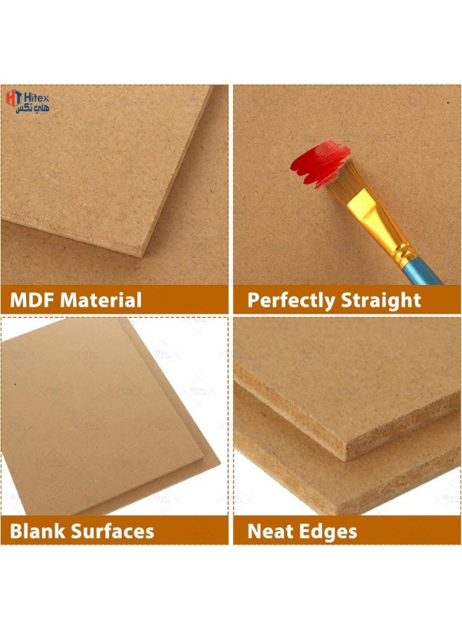 هيتكس لوح MDF - بني 6 مم | لوح خشب ناعم فاخر للأعمال اليدوية، ديكور المنزل، القطع بالليزر، صناعة النماذج، والنجارة (30 سم × 42 سم (A3))، 12 قطعة - Image 5