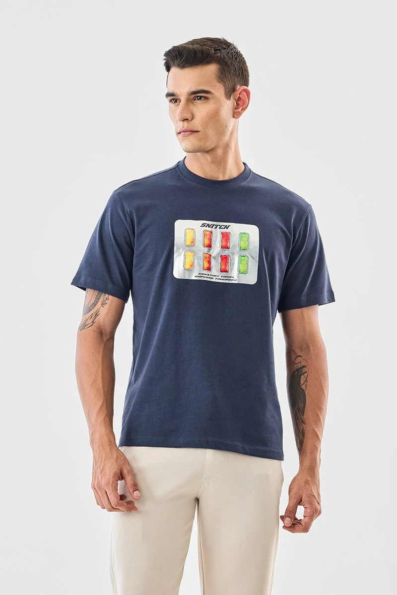 SNITCH Snitch 100% Cotton Regular Fit T-Shirt