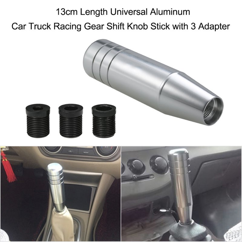 13cm Length Universal Aluminum Car Truck Racing Gear Shift Knob Stick with 3 Adapter - Image 5