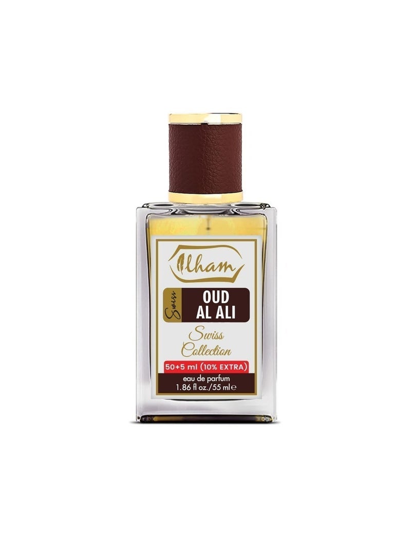 ILHAM PERFUMES SWISS OUD AL ALI (50ml+5ml) 10% EXTRA 55ml EDP FOR UNISEX - Image 3