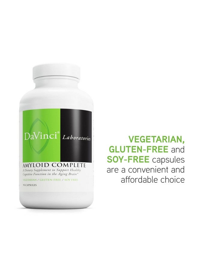 DAVINCI Labs Amyloid Complete - Dietary Supplement to Support Cognitive Function, Brain Health and Healthy Aging - with Colostrum Extract, Curcumin Extract and More - Gluten-Free - 90 Vegetarian Caps - Image 5