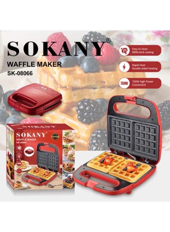 Sokany Waffle Maker 750W SK-08066 - Image 2