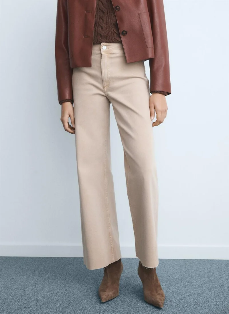 MANGO Catherin culotte high-rise jeans