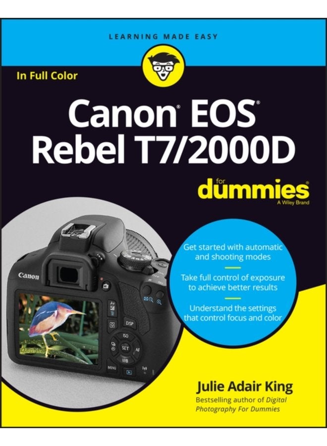 Canon EOS Rebel T7 2000D For Dummies - Paperback