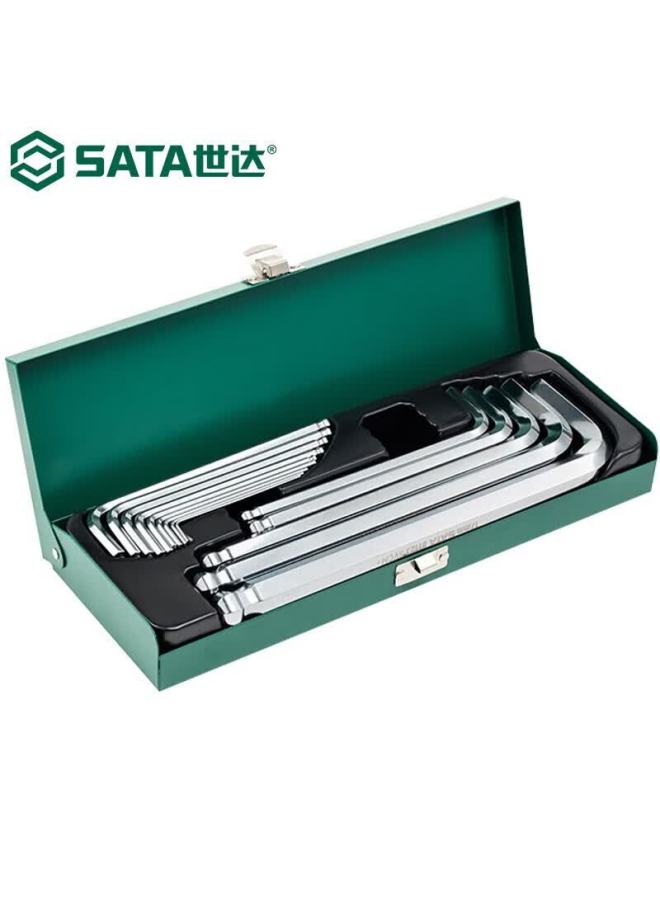 Sata 14-piece Extended Ball-end Hex Key Wrench Set 09141 - Image 1