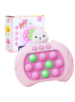 AIPINQI Pop It Game Light Up Fidget Toy, Quick Push Game Console, Whack a Mole Game, Decompression Breakthrough Puzzle Pop Game Machine, Multiple Game Modes Toy for 3+ Years
