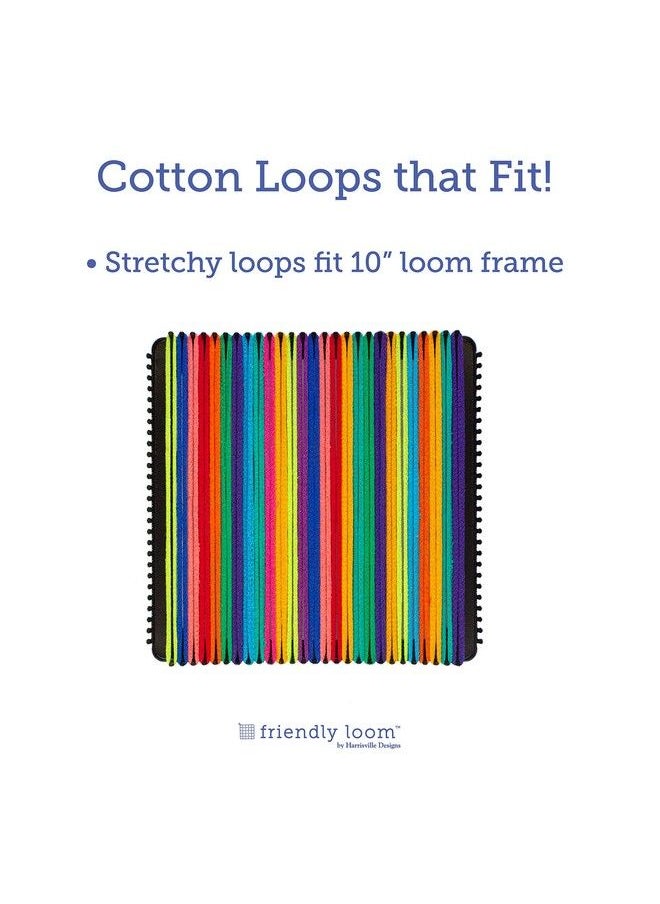Harrisville Designs - Friendly Loom Potholder Cotton Loops 10 Inch Pro Size Loops Make 2 Potholders Weaving Crafts For Kids And Adults Multi - Image 1
