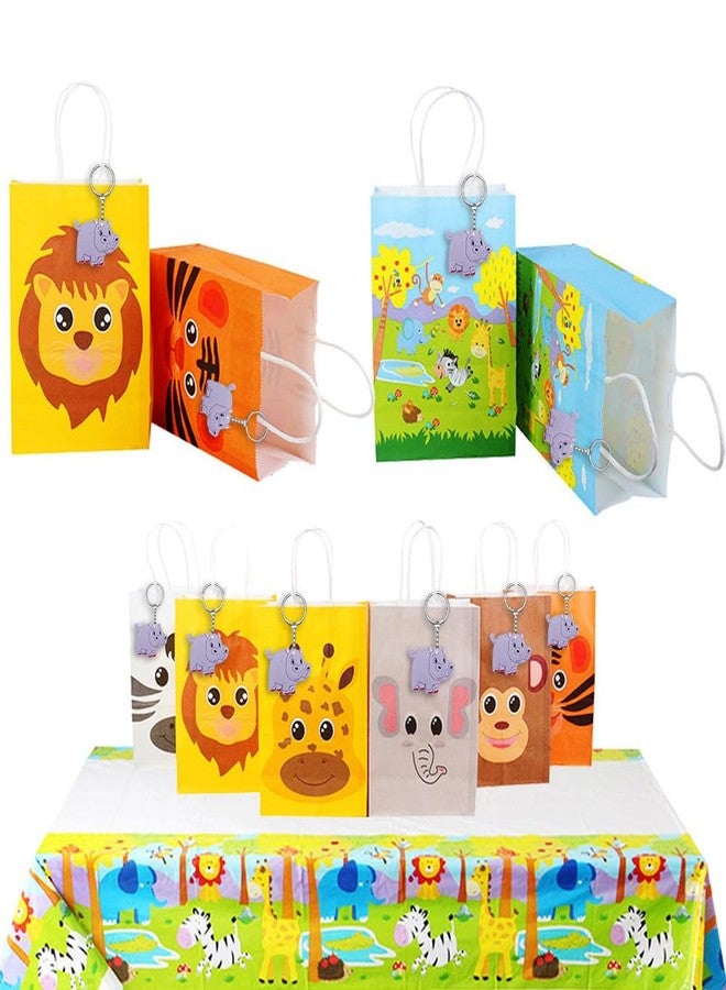 iMagitek 24 Pack Hippo Keychains for Safari Animals Party Favors, Birthday Party Favors, Birthday Party Return Gifts - Image 4