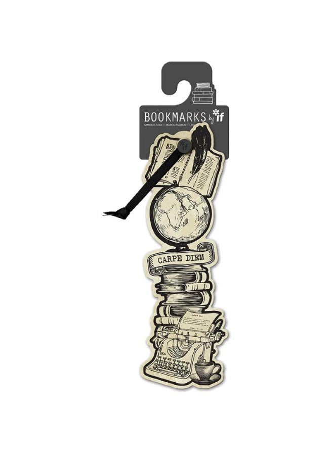 IF Cut Out Cardboards Bookmark Carpe Diem Laminated Board - Image 1