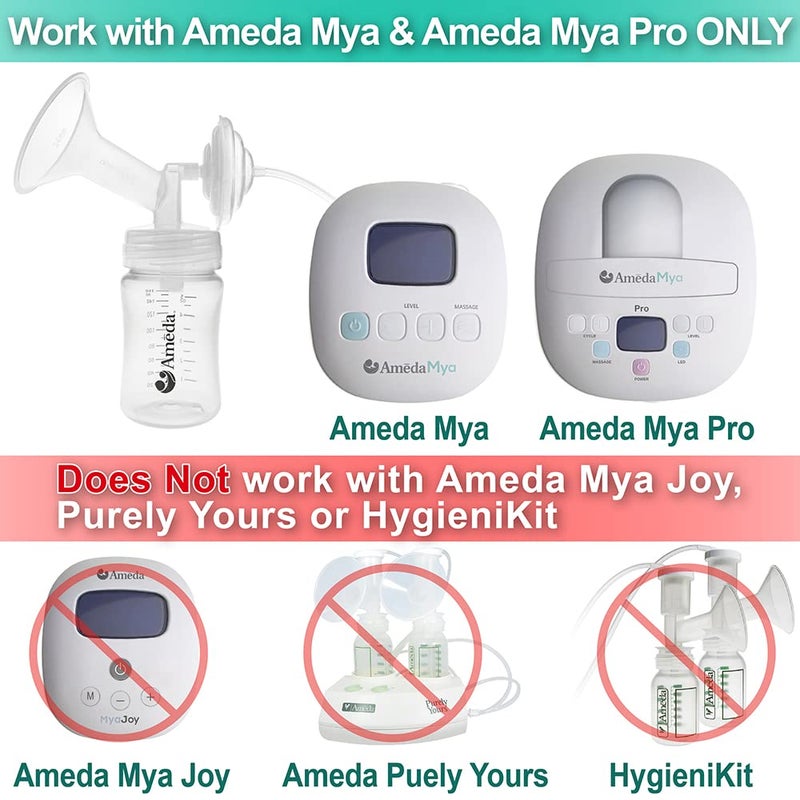 Nenesupply Compatible 24mm Flange for Ameda MYA Ameda MYA Pro Breastpumps. Not Designed for Ameda MYA Joy. Not Original Ameda Pump Parts. Not Original Amede MYA Pump Parts. Replace Ameda MYA Flange. - Image 2
