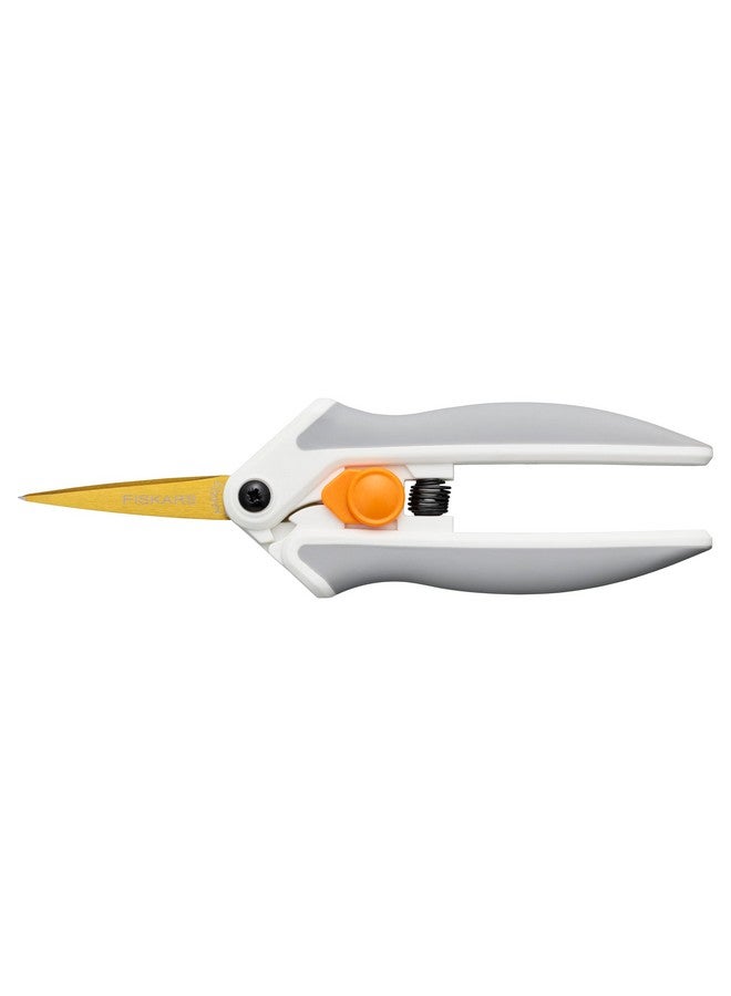 Fiskars Easy Action Micro-Tip Titanium Scissors, Sharp blades for Cutting Precision and Angles, SoftGrip Assited Handle - Image 1