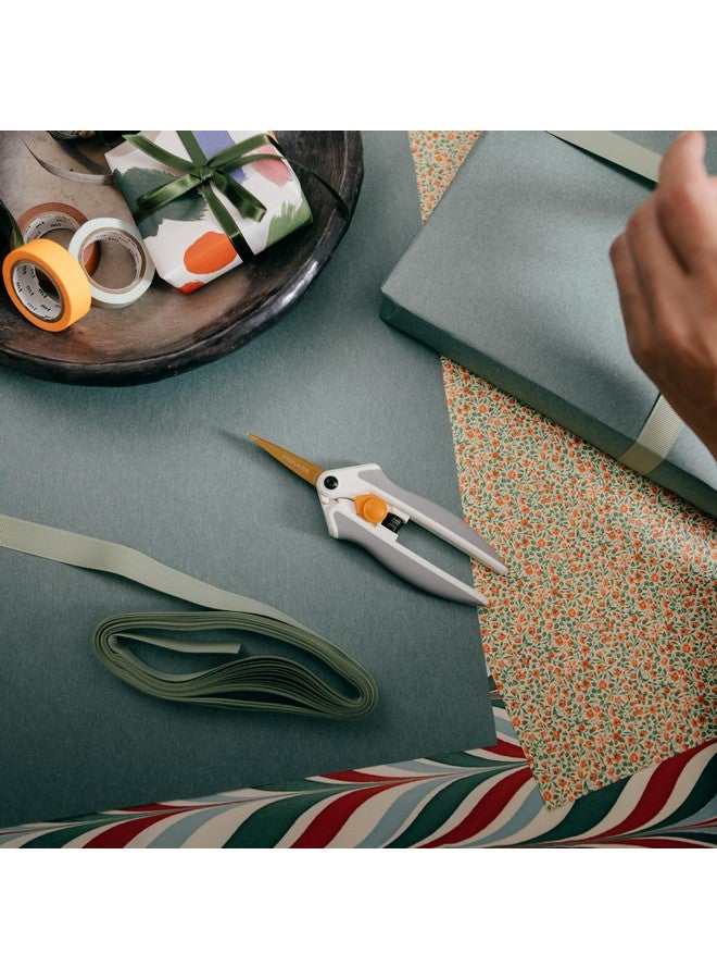 Fiskars Easy Action Micro-Tip Titanium Scissors, Sharp blades for Cutting Precision and Angles, SoftGrip Assited Handle - Image 4