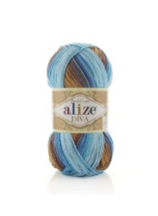 Aliza Alize Diva Batik Colors 3243 - 5 pieces
