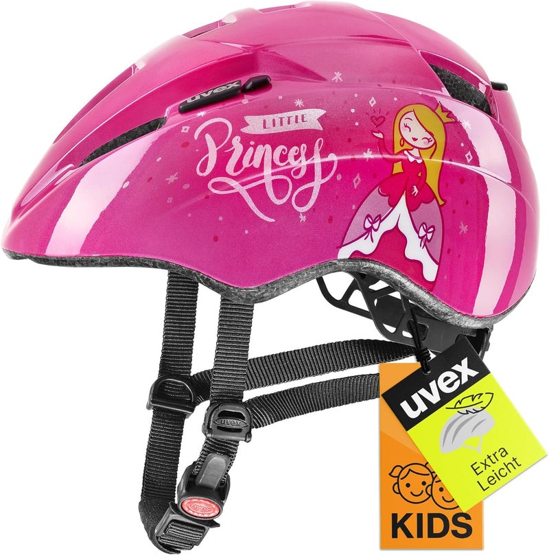 Uvex Kid 2 Lightweight Pink Bike Helmet for Children - Size 46-52 cm - Image 1