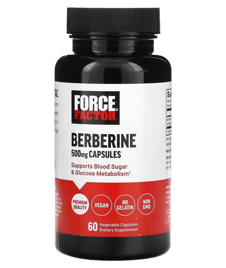 Force Factor Berberine  500 mg  60 Vegetable Capsules