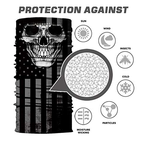 TERNNK Seamless Neck Gaiter Shield Scarf Bandana Face Mask UV Protection for Motorcycle Cycling Riding Running Headbands F9 - Image 5