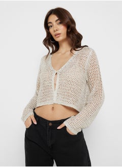 VERO MODA Glitter V-Neck Cardigan  - Image 1