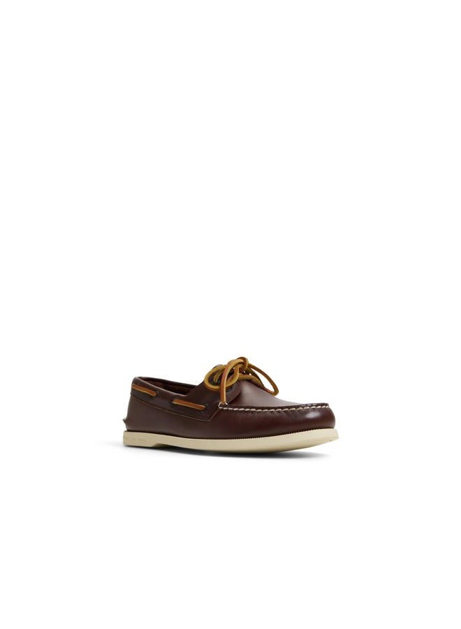 SPERRY حذاء قارب أصلي للرجال ذو عينين 2، بني داكن، مقاس 9.5 عريض - Image 2