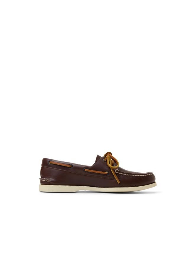 SPERRY حذاء قارب أصلي للرجال ذو عينين 2، بني داكن، مقاس 9.5 عريض - Image 4
