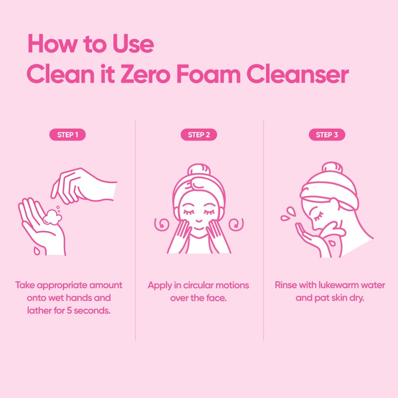 BANILA CO NEW Clean It Zero Foam Cleanser | All Skin Types | Creamy Foam Cleansing with Natural Herbs (150ml / 5.07 fl.oz) - Image 5