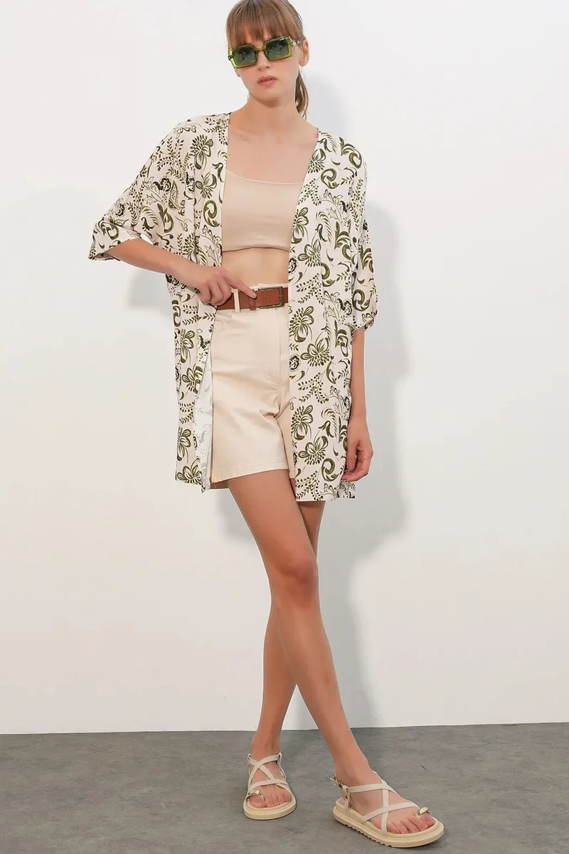 بيغ دارت BDART Long Printed Viscose Kimono
