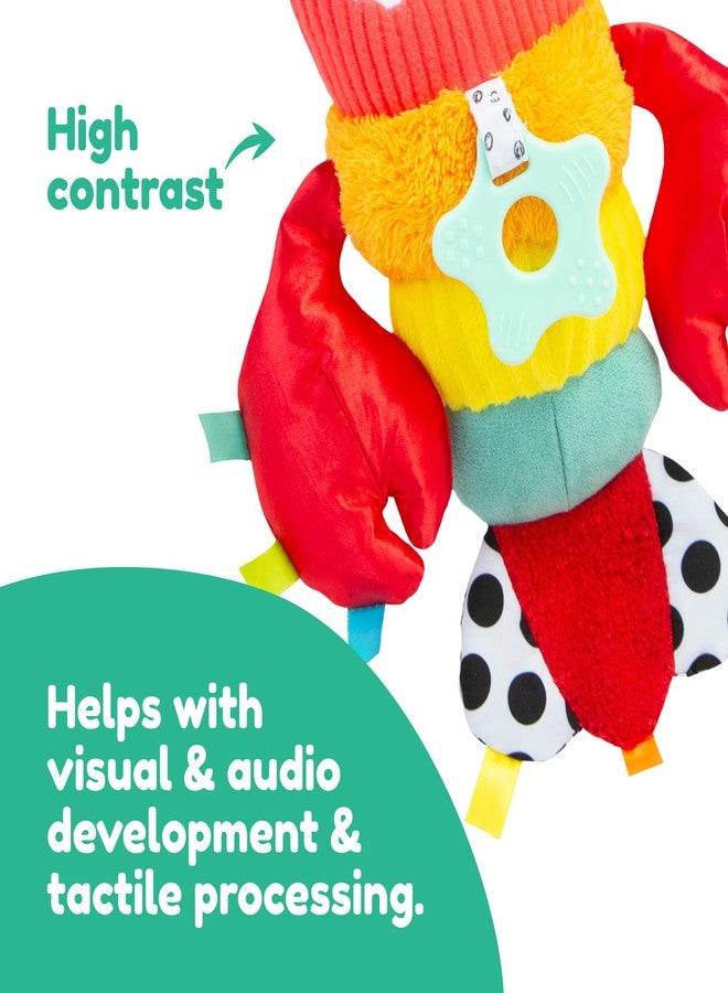 لاماز لعبة لاماز ليام جراد البحر، قابلة للتثبيت على عربة الأطفال ومقعد السيارة - ألعاب أطفال عالية التباين لتنمية الحواس - هدايا مثالية للأطفال الرضع والصغار - من عمر 0 شهر فما فوق - Image 4