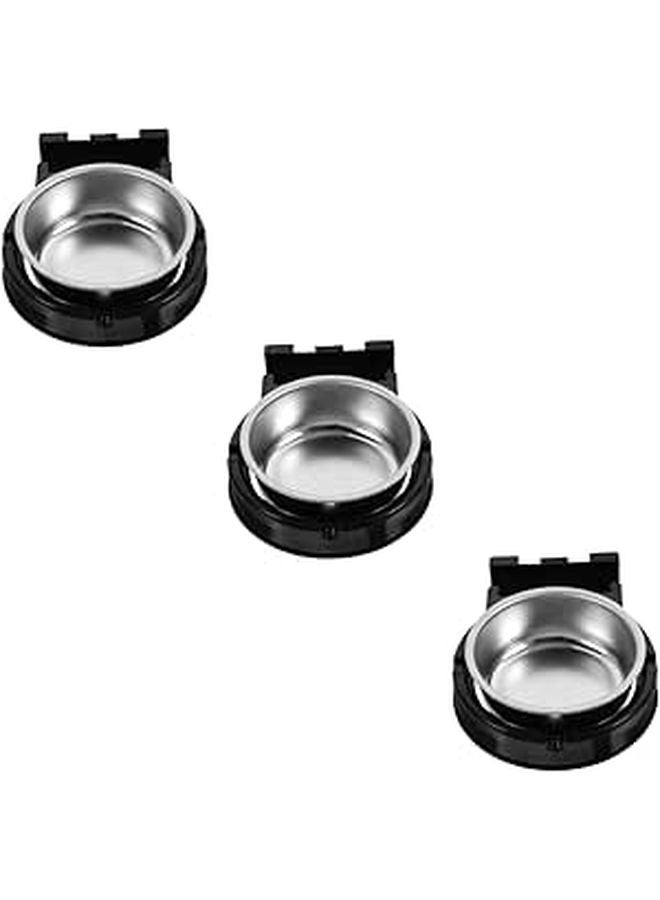 Wall Mounted Stainless Steel Ashtray Holder 3 Pack Space Saving Easy to Clean Indoor Outdoor Use - Image 1