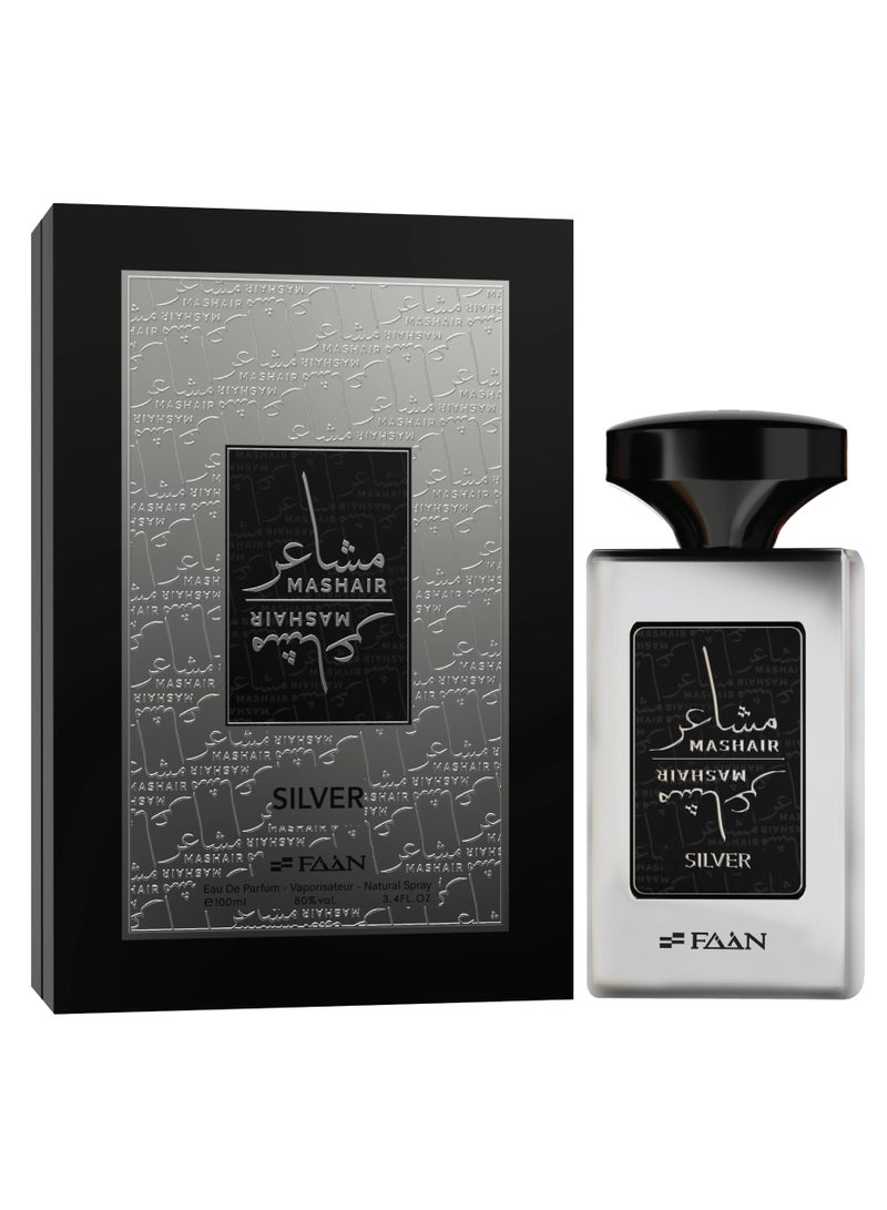 Faan Mashair Silver Eau De Parfum For Unisex - 100 ML - Image 1