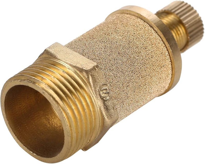 Brass Pneumatic Muffler G1 Male Thread Air Exhaust Noise Reducer Filter For Air Cylinders Solenoid Valves - Image 2