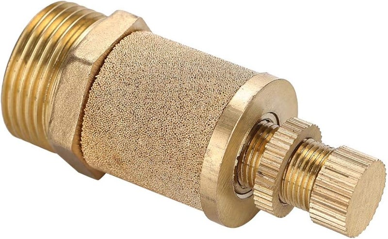 Brass Pneumatic Muffler G1 Male Thread Air Exhaust Noise Reducer Filter For Air Cylinders Solenoid Valves - Image 5