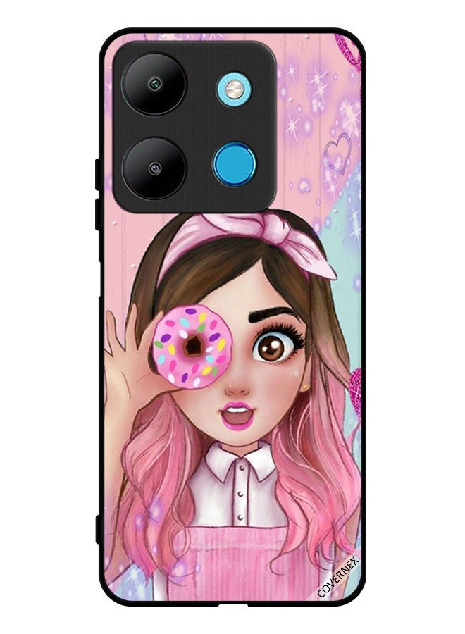 Covernex Protective Case Cover For Infinix Smart 7 Donut Lover Girl Art - Image 1