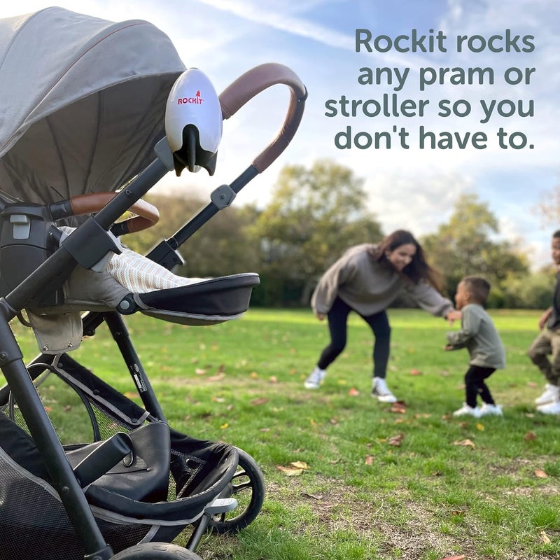 Rockit Baby Rocker USB Rechargeable - Hands-Free Portable Rocker Sleep Aid Soother Gently Rocks Stroller or Buggy - Adjustable Speed 60-Min Timer - Fits Pushchairs & Prams Creates Automatic Bouncer - Image 2