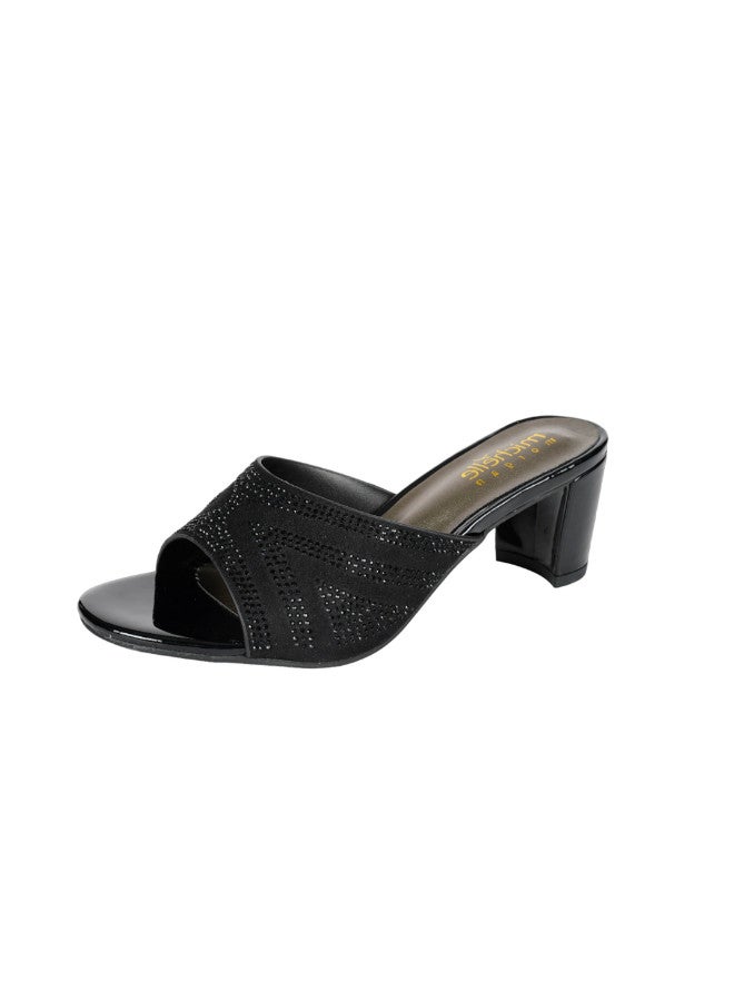 Michelle Morgan 092-2931 Michelle Morgan Ladies Block Heel 314RJ199 Black - Image 2