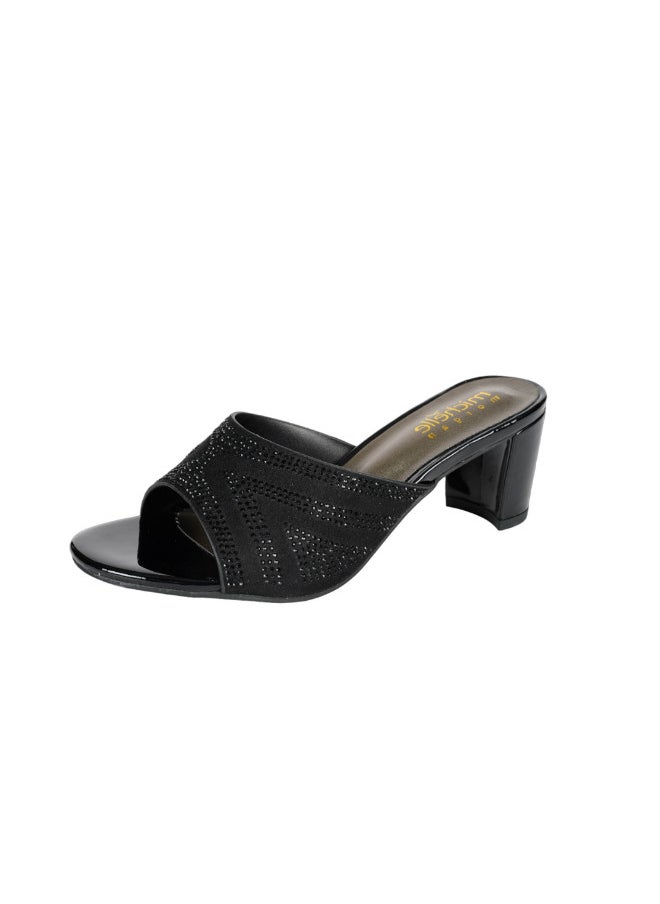 Michelle Morgan 092-2931 Michelle Morgan Ladies Block Heel 314RJ199 Black - Image 1