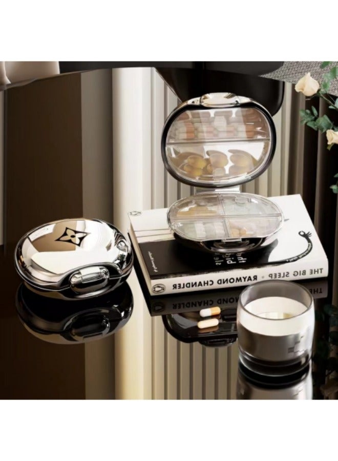 1 Pcs Travel Pill Organizer, Portable Daily Pill Case Holder Container for Vitamins, Medicines - Image 2