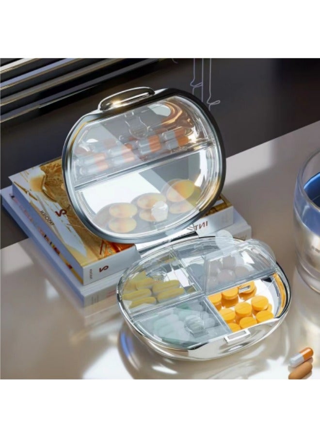 1 Pcs Travel Pill Organizer, Portable Daily Pill Case Holder Container for Vitamins, Medicines - Image 3