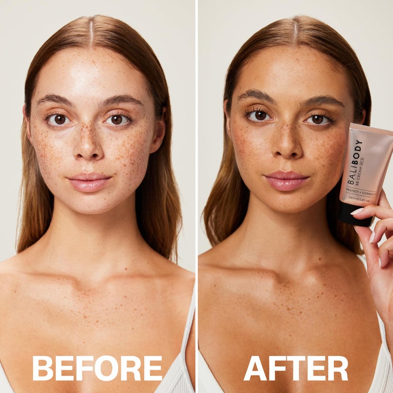 Bali Body كريم BB من بالي بودي SPF15 - ظل تان | كريم وجه شفاف ملون مع حمض الهيالورونيك وكولاجين بحري | خالي من البارابين، لجميع أنواع البشرة | نباتي، خالي من القسوة، مصنوع في أستراليا (35 مل/1.2 أونصة سائلة) - Image 3