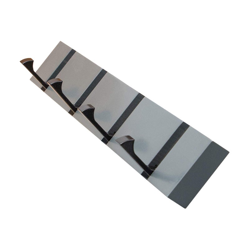 KYSMOTIC Grey Coat Rack Wall Mounted Modern Coat Hooks for Wall SpaceSaving Folding Coat Hanger for Coats Keys Grey 4 Hooks