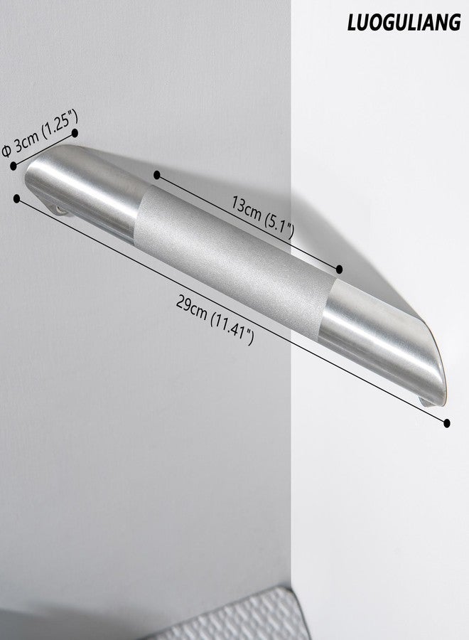 LUOGULIANG Shower Foot Rest Bar, Corner Shower Foot Rest for Shaving Legs, Wall Mounted Shower Foot Ledge, Antislip Foot Ledge for Bathrooms, Brushed Nickel - Image 3